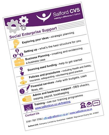 social enterprise support flyer