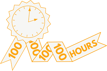 100 hours logo