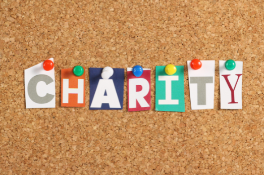Charity on notice board