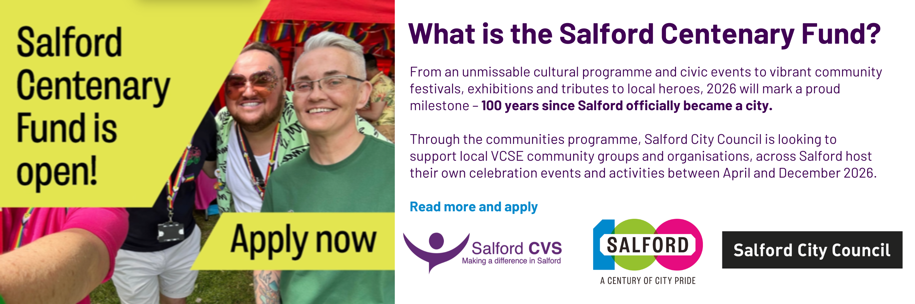 Centenary Fund launch - click for fund page