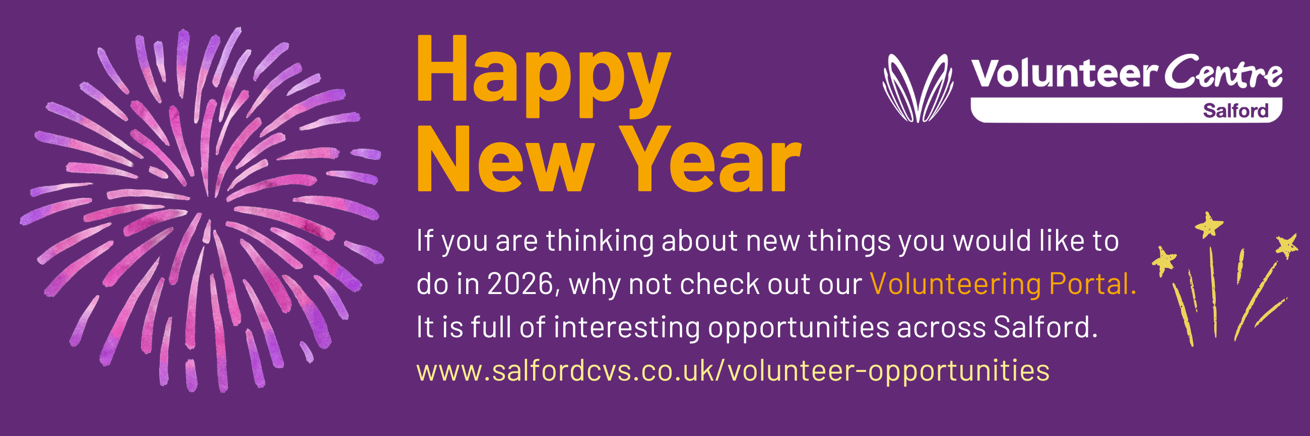 New Year Banner - volunteering