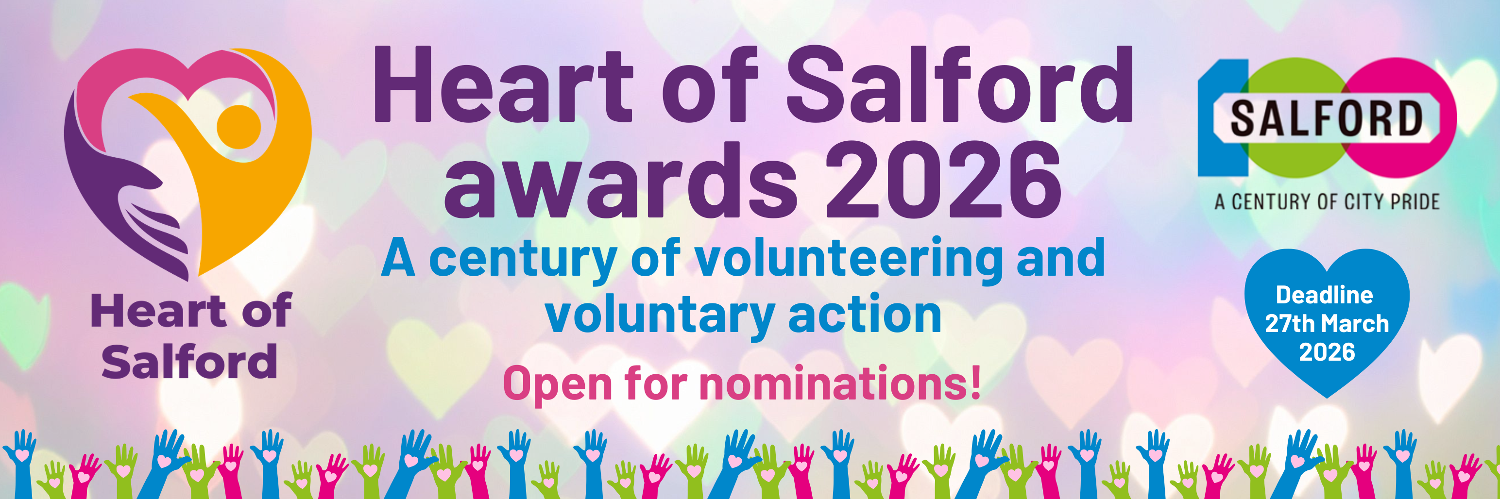 Heart of Salford 2026 awards - click to apply