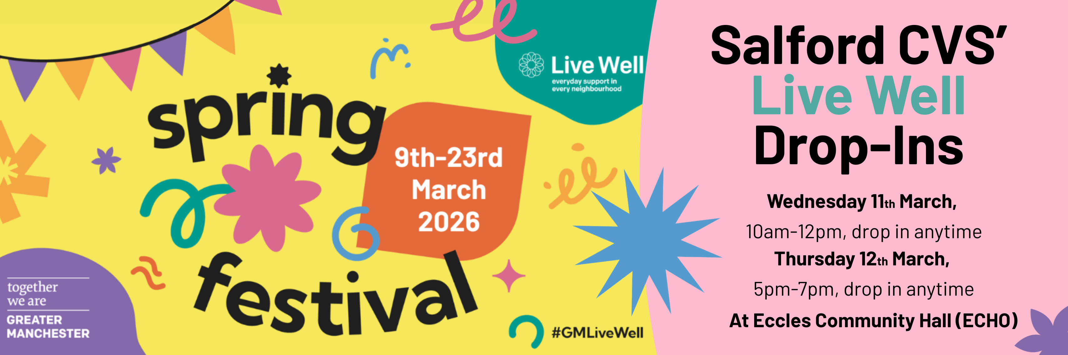 Live Well Spring Festival banner