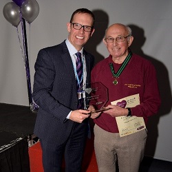 Innovative Project Award Winner Salford Allotment Federation and Anthony Hassall, Chief Officer Salford CCG
