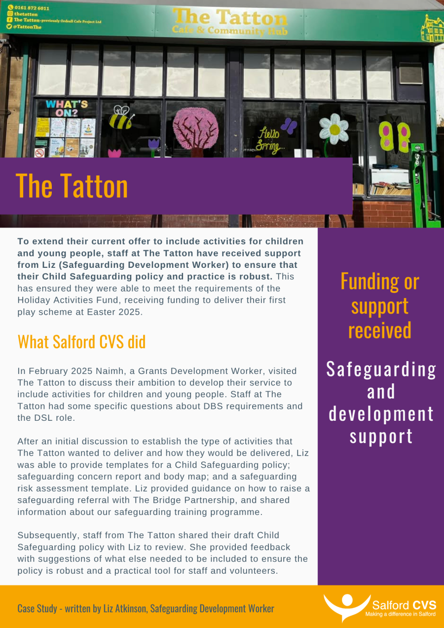 The Tatton case study - page 1