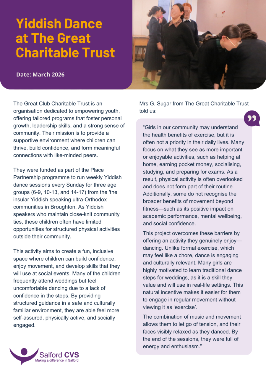 Yiddish Dance at The Great Charitable Trust