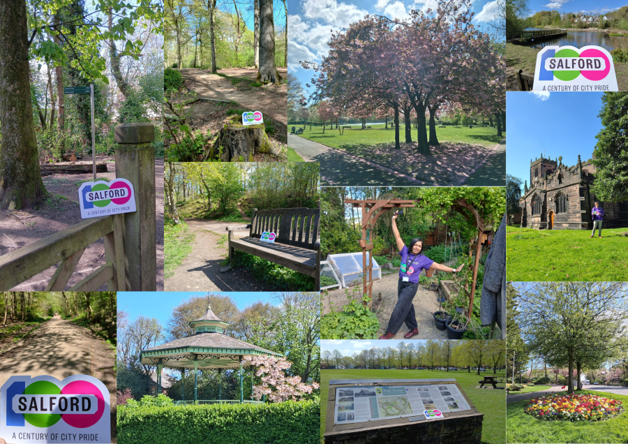 Green spaces Salford collage