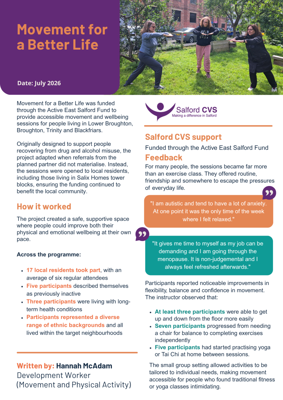 Movement for a Better Life - page 1