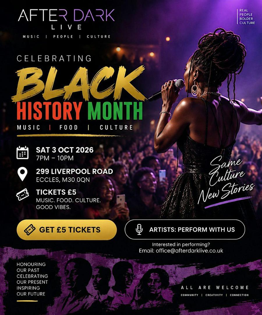 After Dark Live Black History Month event