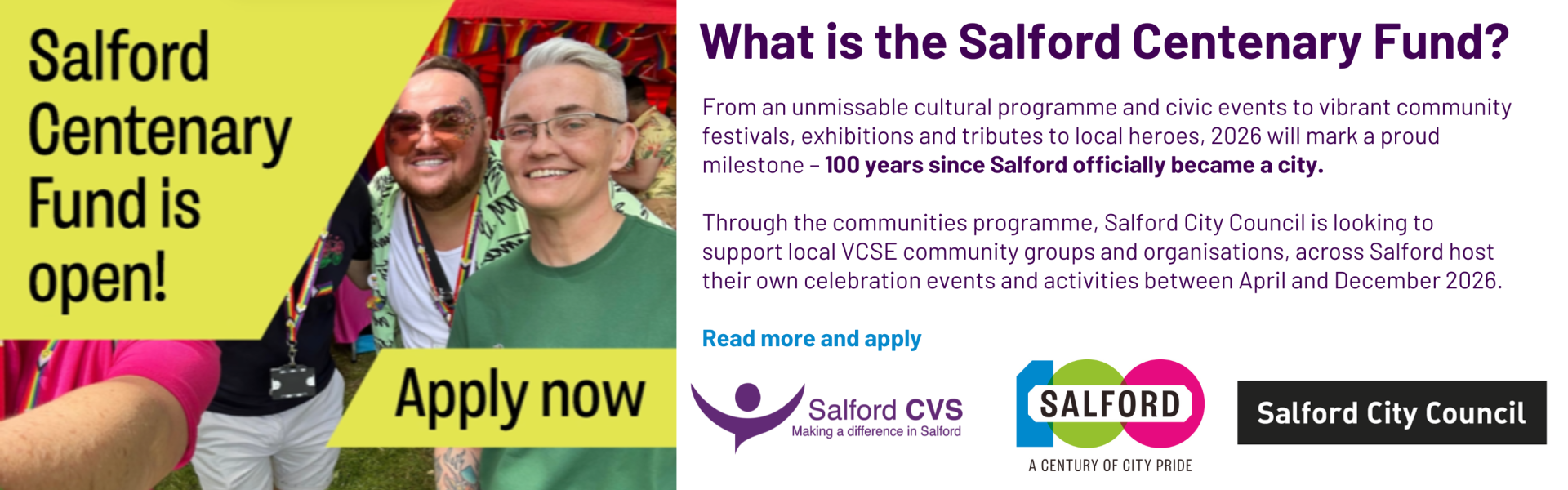 Centenary Fund launch - click for fund page