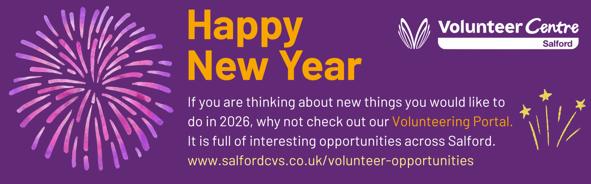 New Year Banner - volunteering