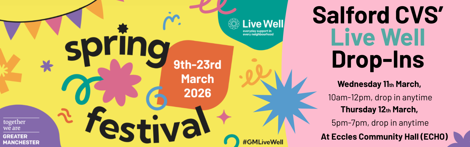 Live Well Spring Festival banner