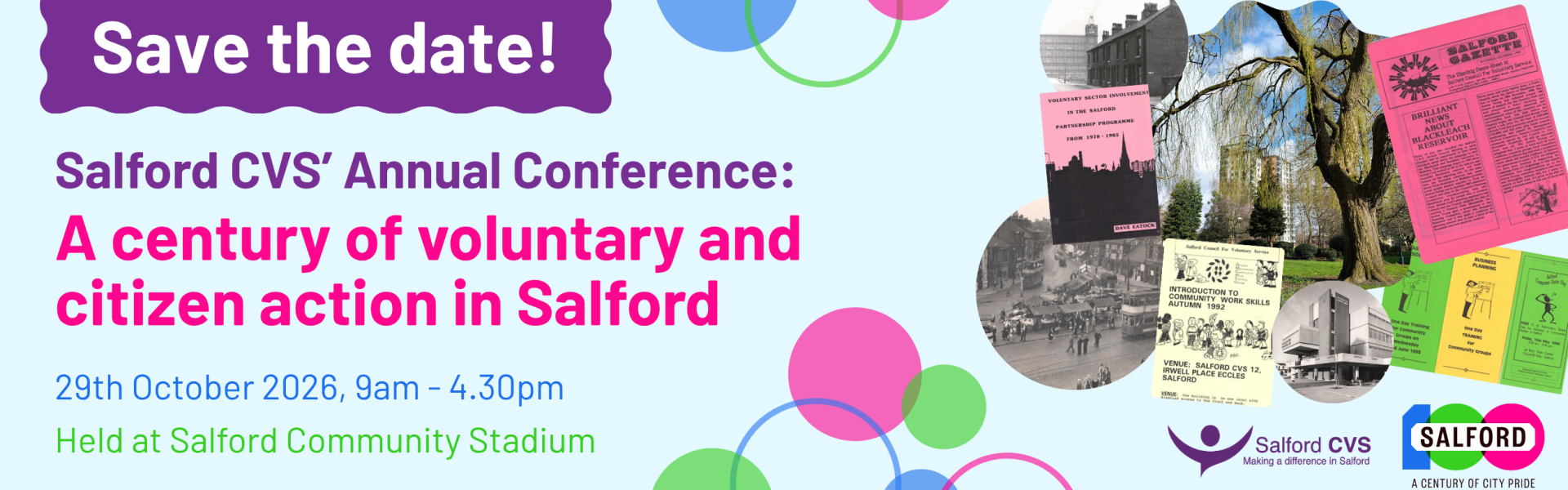 Salford CVS’ Annual Conference: A century of voluntary and citizen action in Salford