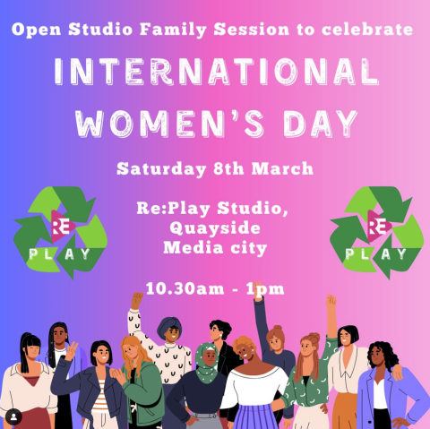 Take Action together International Women's Day poster
