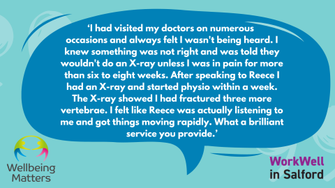 Wellbeing Matters WorkWell quote