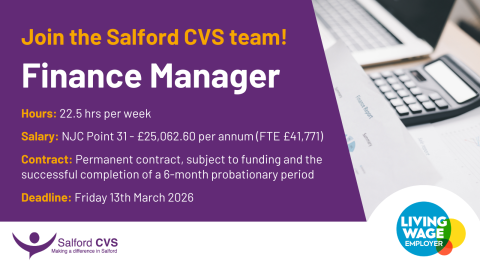 Join the Salford CVS team! Finance Manager