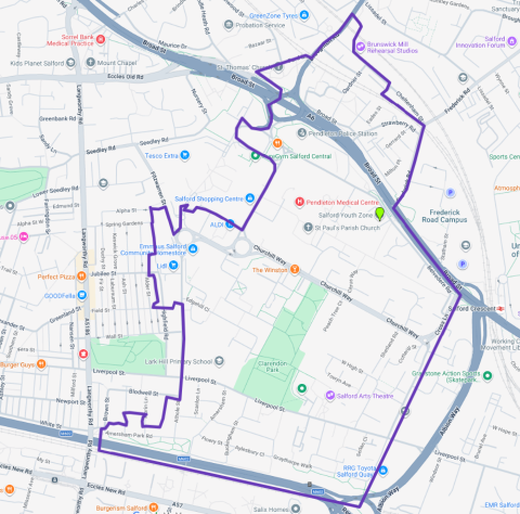 Pendleton Boundary - click for map