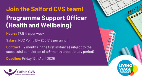 Programme Support Officer (Health and Wellbeing)
