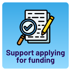Support applying for funding