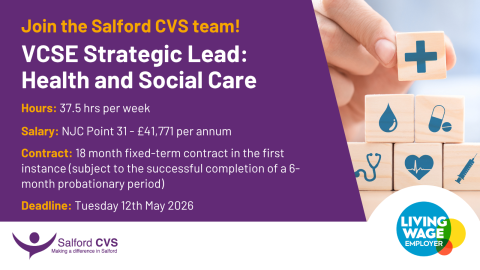 VCSE Strategic Lead: Health and Social Care