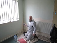 IGT volunteer painting