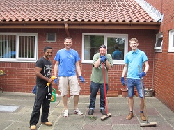 IGT volunteers take a break