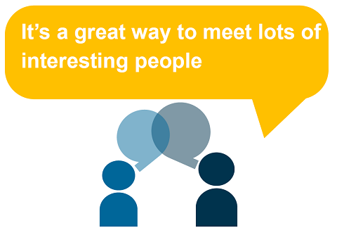 Benefit 6 - It's a great way to meet lots of interesting people