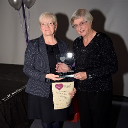 The Trustee Award Winner Sylvia Booth and Janice Lowndes, Trustee at Salford CVS