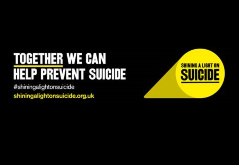 Shining a light on suicide logo