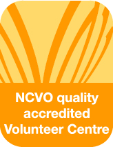 NCVO quality accredited Volunteer Centre logo