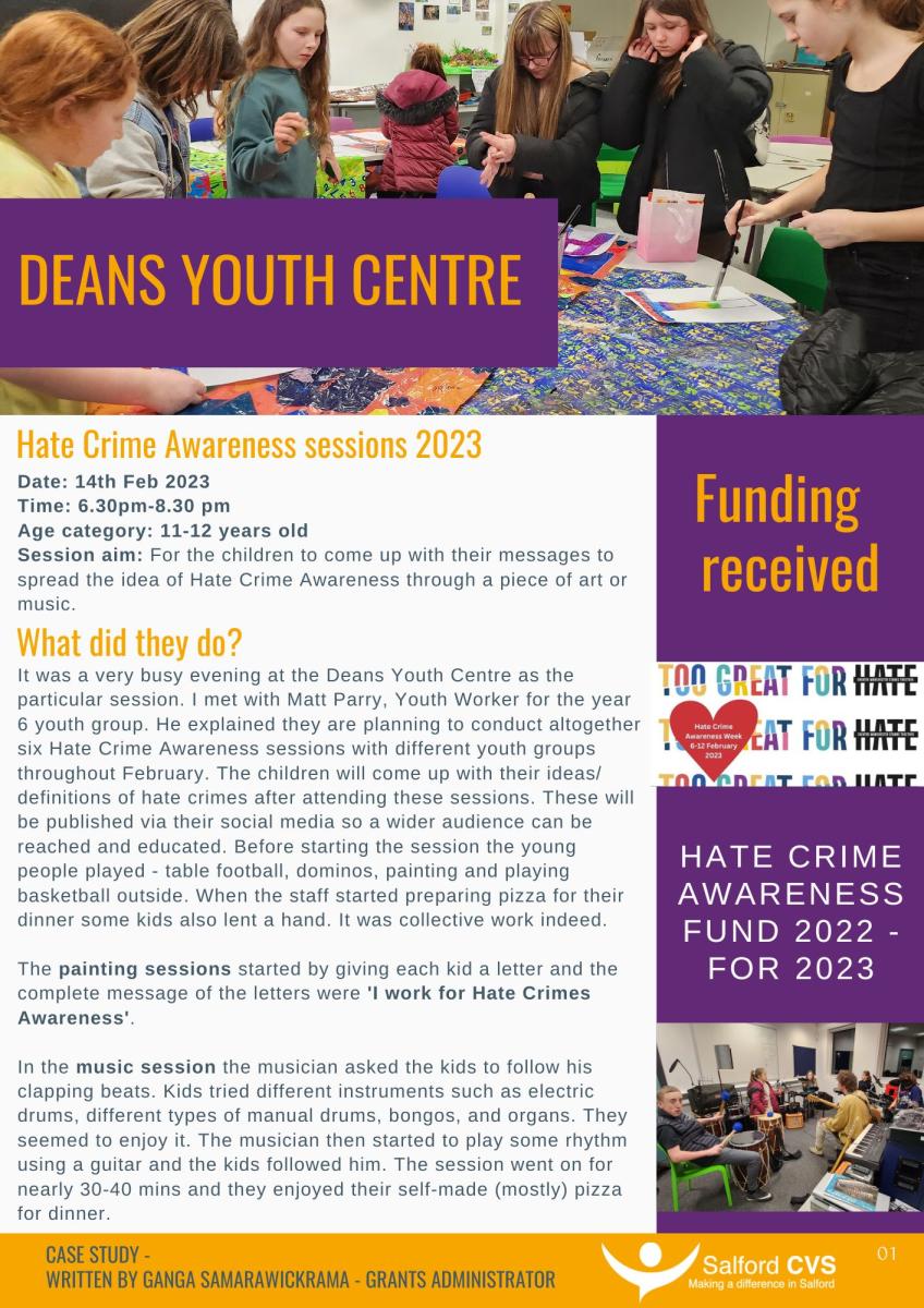 Deans Youth Centre case study